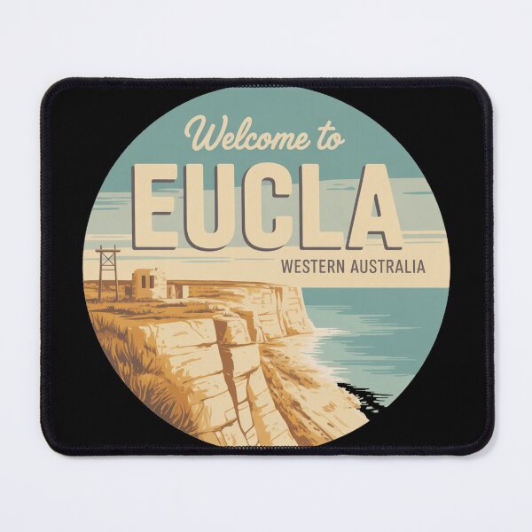 Item preview, Eucla — Nullarbor Coast Vintage Travel Sticker designed and sold by Random Designs.