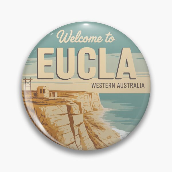 Item preview, Eucla — Nullarbor Coast Vintage Travel Sticker designed and sold by Random Designs.
