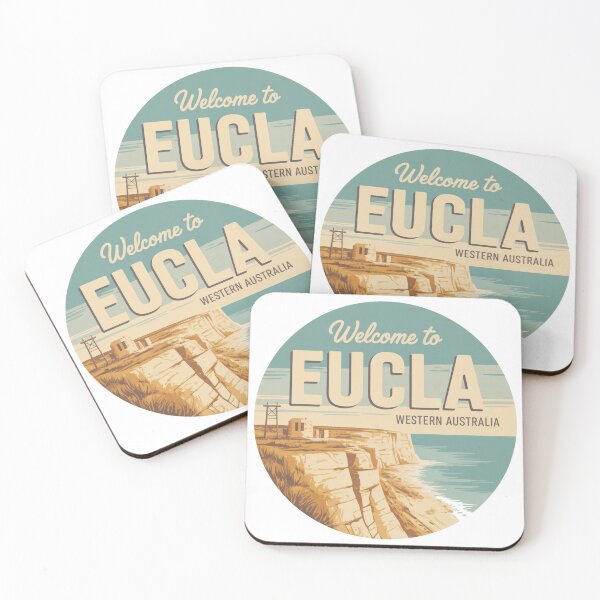Item preview, Eucla — Nullarbor Coast Vintage Travel Sticker designed and sold by Random Designs.