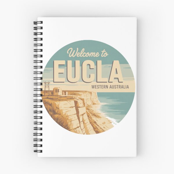 Item preview, Eucla — Nullarbor Coast Vintage Travel Sticker designed and sold by Random Designs.