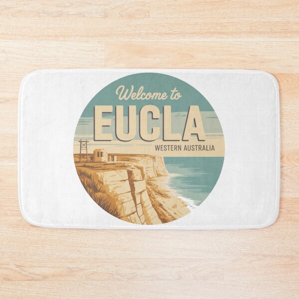Item preview, Eucla — Nullarbor Coast Vintage Travel Sticker designed and sold by Random Designs.