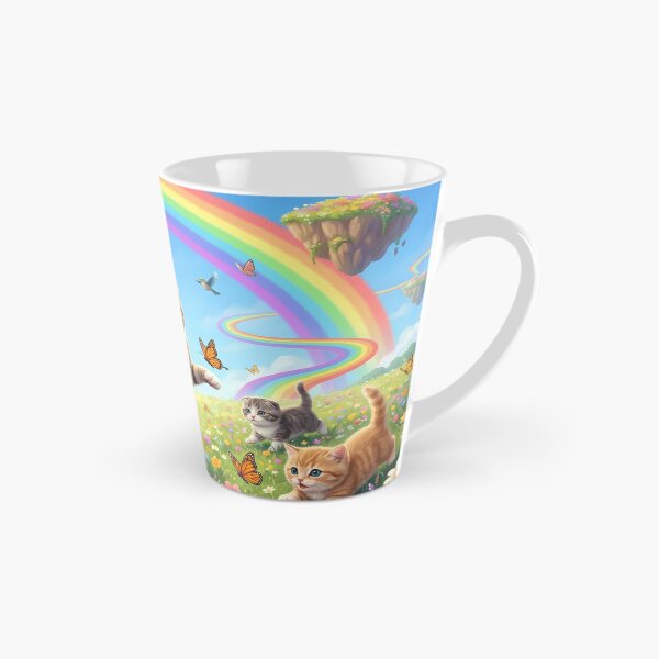 Item preview, Joyful American Curl and Kittens in Rainbow Paradise designed and sold by PetMemorialArt.