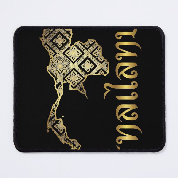 Item preview, The Golden Kingdom – Thailand Map & Temple Design designed and sold by WildBoysShop.