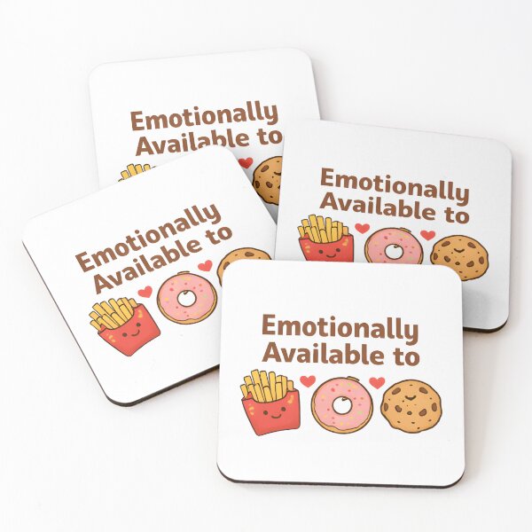Item preview, Emotionally Available to Snacks Only Funny Valentine Design | Food Humor Love Quote designed and sold by Power Within Prints.