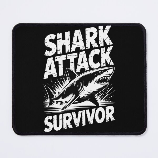 Item preview, Shark Attack Survivor Grunge designed and sold by orlodrake.