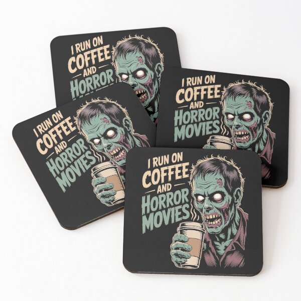 Item preview, I Run on Coffee And Horror Movies Caffeine Addict Halloween designed and sold by Lucaseinar.