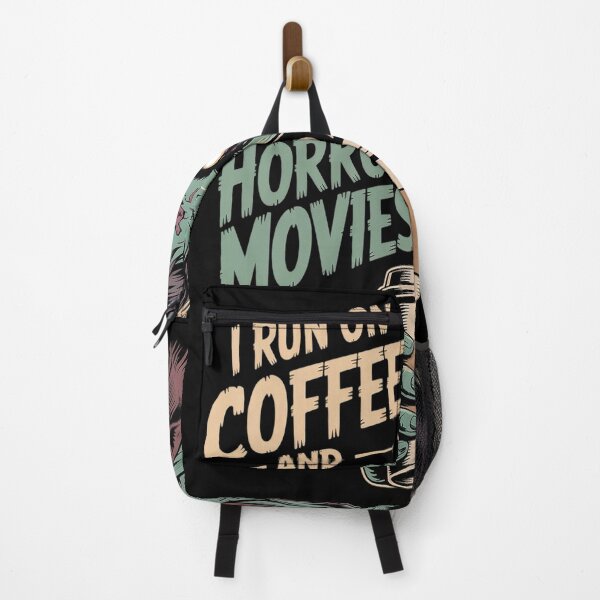 Item preview, I Run on Coffee And Horror Movies Caffeine Addict Halloween designed and sold by Lucaseinar.