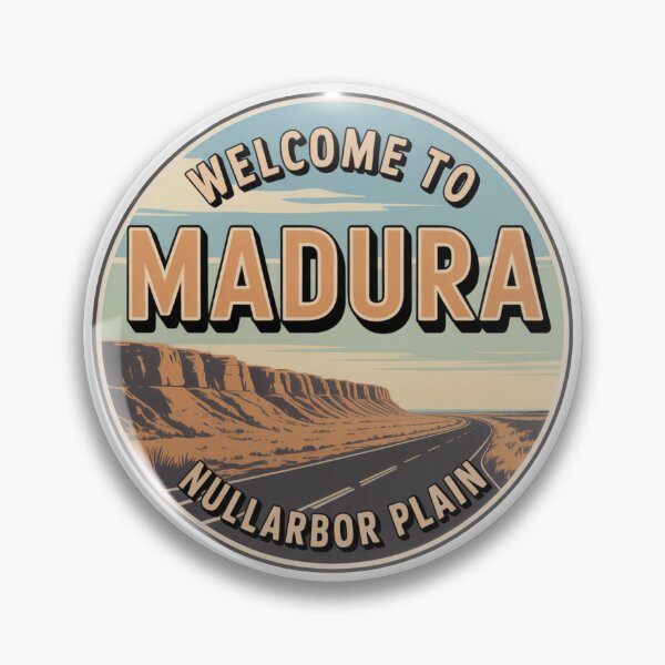 Item preview, Madura — Nullarbor Plain Vintage Travel Sticker designed and sold by Random Designs.