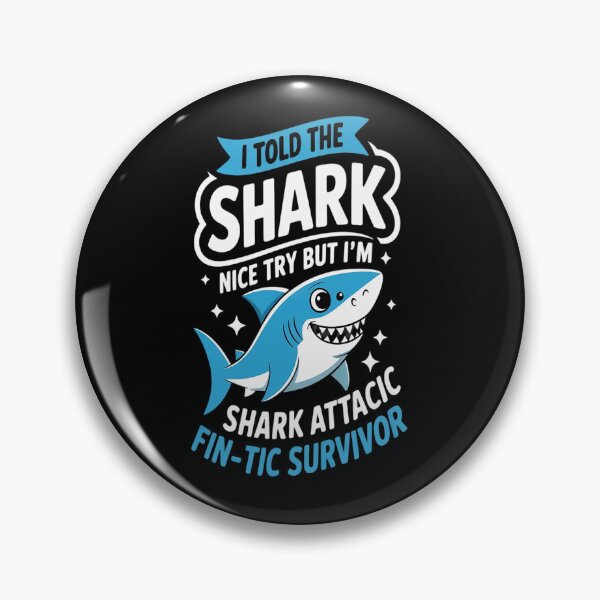Item preview, Shark Attack Survivor designed and sold by orlodrake.