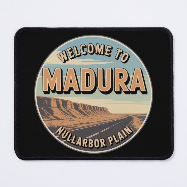 Item preview, Madura — Nullarbor Plain Vintage Travel Sticker designed and sold by Random Designs.