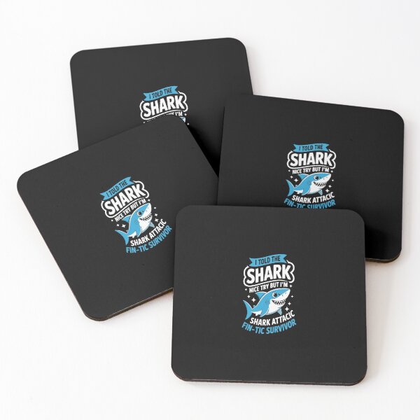 Item preview, Shark Attack Survivor designed and sold by orlodrake.