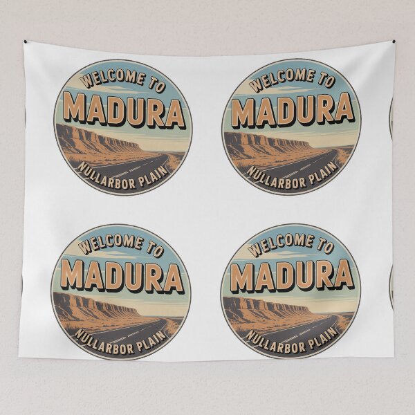 Item preview, Madura — Nullarbor Plain Vintage Travel Sticker designed and sold by Random Designs.