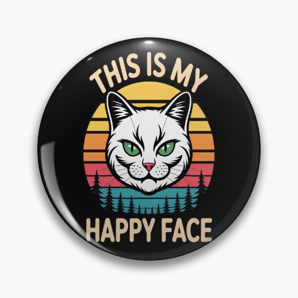 Item preview, This Is My Happy Face Smudge The Cat designed and sold by orlodrake.
