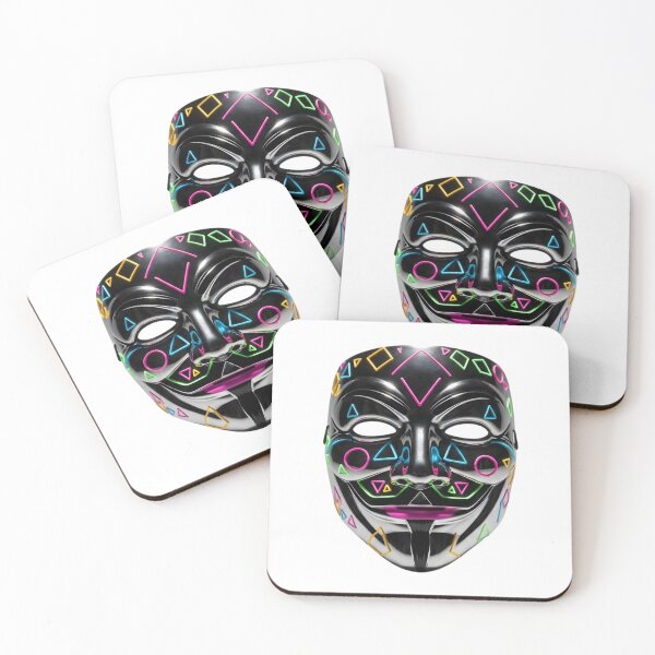 Item preview, Guy Fawkes Retro 80s Chrome Mask designed and sold by Brendan Arthur Ring.