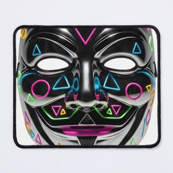 Item preview, Guy Fawkes Retro 80s Chrome Mask designed and sold by Brendan Arthur Ring.