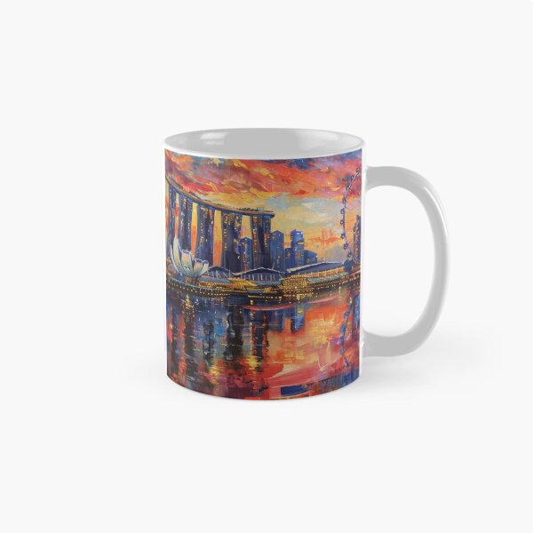 Item preview, Singapore Skyline – Marina Bay Sunset designed and sold by SkylineVistas Designs.