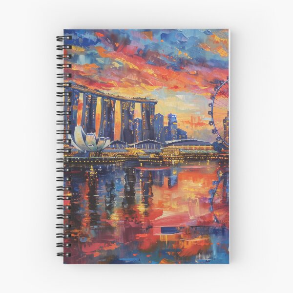 Item preview, Singapore Skyline – Marina Bay Sunset designed and sold by SkylineVistas Designs.