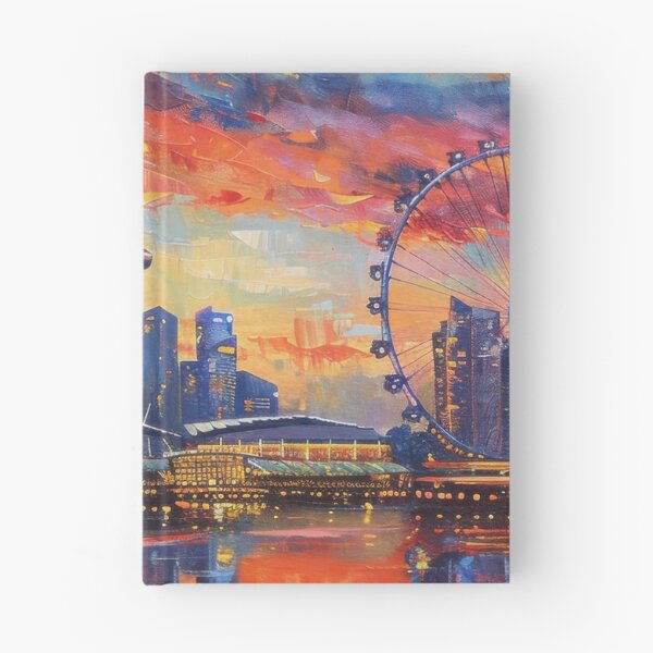 Item preview, Singapore Skyline – Marina Bay Sunset designed and sold by SkylineVistas Designs.
