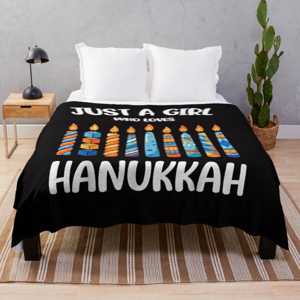 Item preview, Just a Girl Who Loves Hanukkah Jewish Chanukah Men Women Kid designed and sold by MatthewJordas.