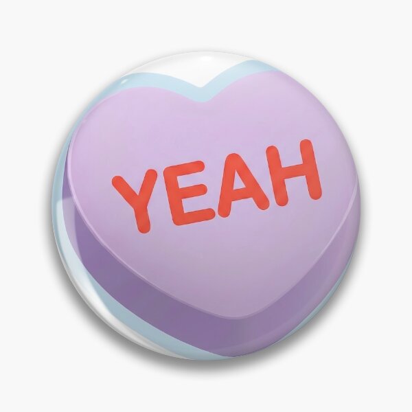 Item preview, Yeah Purple 3D Heart Valentine Conversation Candy designed and sold by oynipshop.