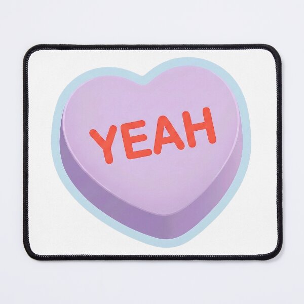 Item preview, Yeah Purple 3D Heart Valentine Conversation Candy designed and sold by oynipshop.