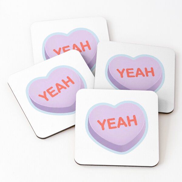 Item preview, Yeah Purple 3D Heart Valentine Conversation Candy designed and sold by oynipshop.