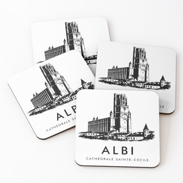 Item preview, Albi – Cathedral Detail | Vintage Architecture Poster – Black and White Art designed and sold by allcityprints.