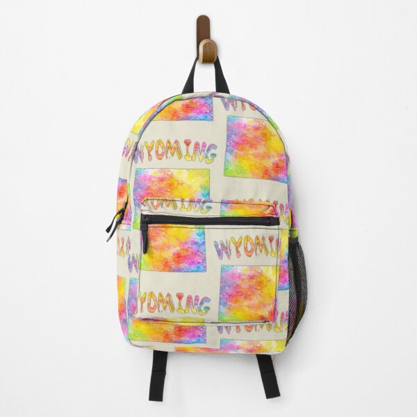 Item preview, Wyoming State Map - Vibrant Abstract Watercolor Splatter Art designed and sold by mashmosh.