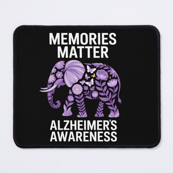 Item preview, Alzheimer_s Awareness Purple Elephant Flower designed and sold by flutsotizadi.