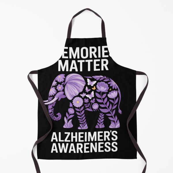 Item preview, Alzheimer_s Awareness Purple Elephant Flower designed and sold by flutsotizadi.