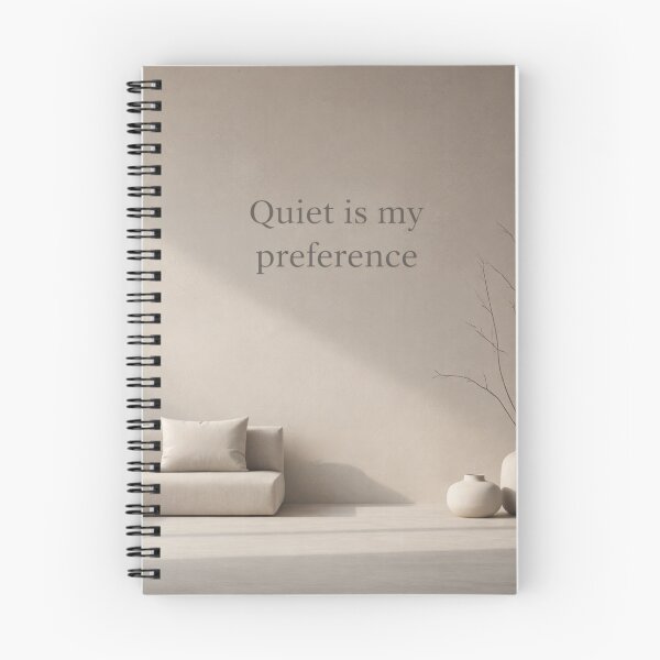 Item preview, Quiet Is My Preference Minimal Wall Art designed and sold by Lazy Planet.