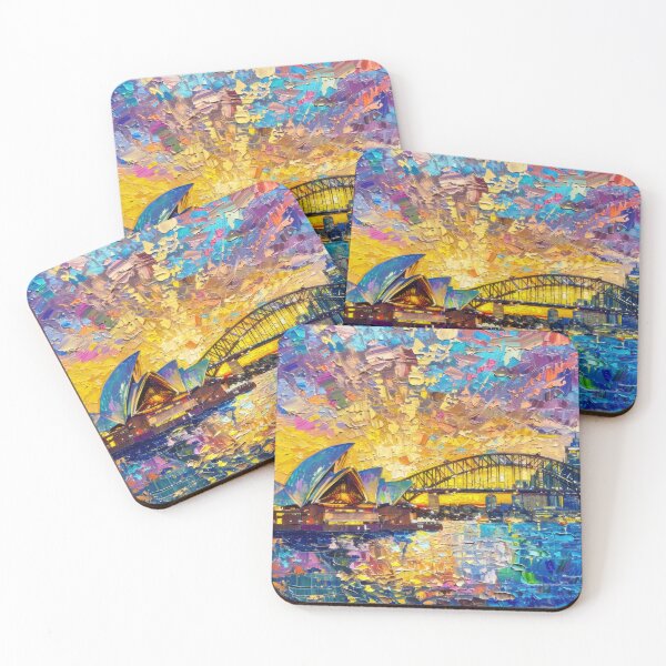 Item preview, Sydney Skyline – Opera House Sunset designed and sold by SkylineVistas Designs.