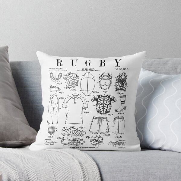 Item preview, Rugby Player Funny Vintage Patent Team Spirit Sport Athlete designed and sold by GrandeDuc.