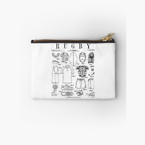 Item preview, Rugby Player Funny Vintage Patent Team Spirit Sport Athlete designed and sold by GrandeDuc.