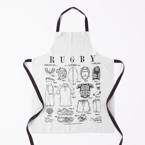 Item preview, Rugby Player Funny Vintage Patent Team Spirit Sport Athlete designed and sold by GrandeDuc.