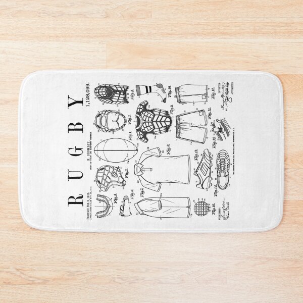 Item preview, Rugby Player Funny Vintage Patent Team Spirit Sport Athlete designed and sold by GrandeDuc.