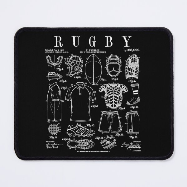 Item preview, Rugby Player Funny Vintage Patent Team Spirit Sport Athlete designed and sold by GrandeDuc.