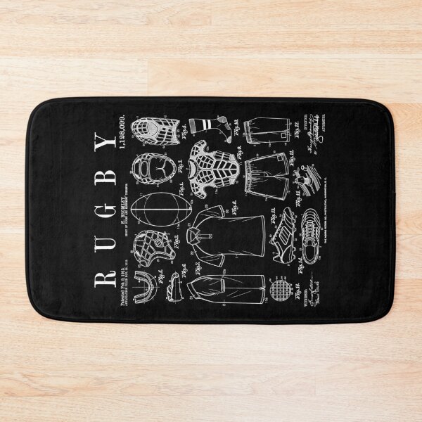 Item preview, Rugby Player Funny Vintage Patent Team Spirit Sport Athlete designed and sold by GrandeDuc.