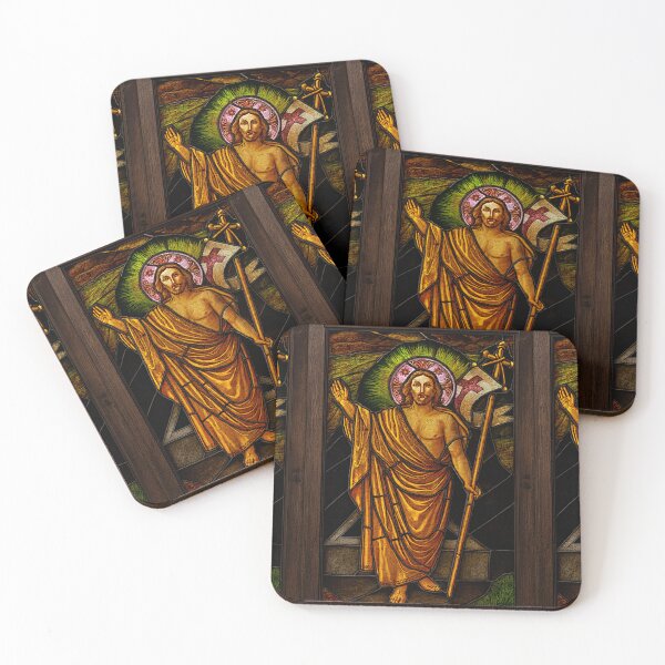 Item preview, Radiant Resurrection – Stained Glass Christ designed and sold by LuxuryApparels.