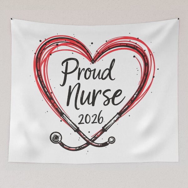 Item preview, Proud Nurse 2026 T-Shirt  Nursing Student Graduation Class of 2026 Gift Tee designed and sold by Design-Pro-21.