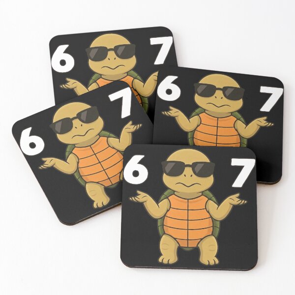 Item preview, Shrugging Turtle 67 Six Seven Funny Birthday Tee designed and sold by LashondaGreen89.