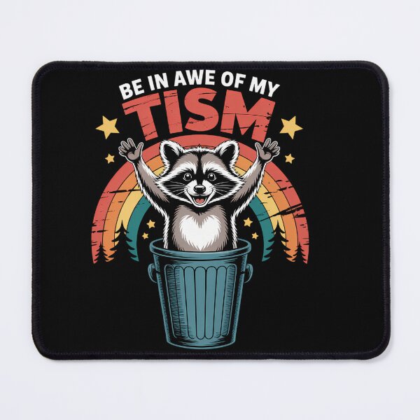 Item preview, Autism Awareness Rainbow Funny Raccoon designed and sold by scanbayclasa.