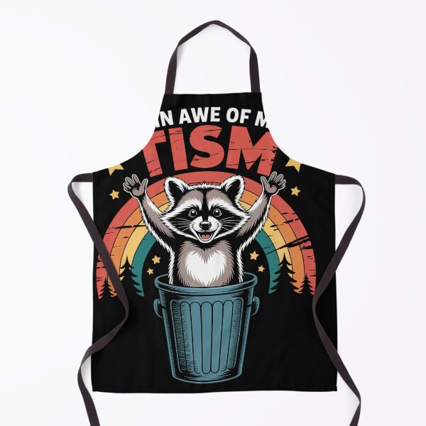 Item preview, Autism Awareness Rainbow Funny Raccoon designed and sold by scanbayclasa.