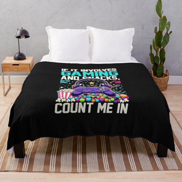 Item preview, Gaming Snacks Gamer T-Shirt - If It Involves Gaming and Snacks, Count Me In designed and sold by GeniePixel.