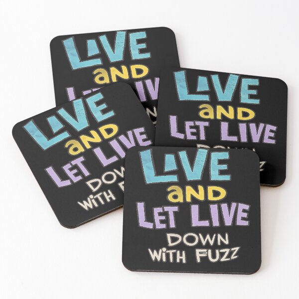 Item preview, Live and Let Live – Down With Fuzz (Dragnet-Inspired 1960s Counterculture Art) designed and sold by DiamondSkyShirt.