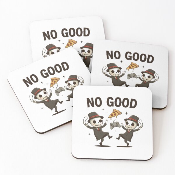Item preview, ​No Good Reaper - Vintage 1930s Cartoon Grim Reaper and Dancing Pizza designed and sold by NonditStudio.