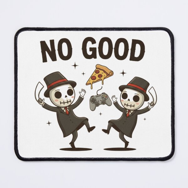 Item preview, ​No Good Reaper - Vintage 1930s Cartoon Grim Reaper and Dancing Pizza designed and sold by NonditStudio.