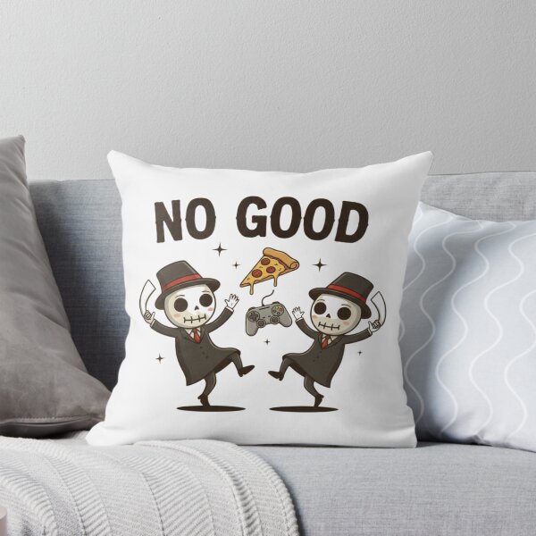 Item preview, ​No Good Reaper - Vintage 1930s Cartoon Grim Reaper and Dancing Pizza designed and sold by NonditStudio.
