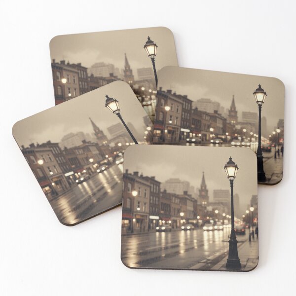 Item preview, City in the Rain - 1 designed and sold by Undersea Ai Art.