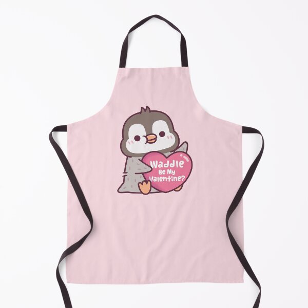 Item preview, Cute Penguin With Heart Waddle Be My Valentine designed and sold by rustydoodle.